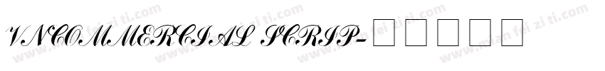 VnCommercial Scrip字体转换